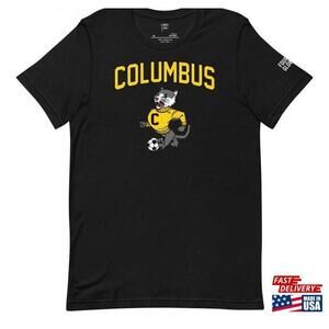 Ohio Columbus Soccer Cat Mascot Tshirt Classic Unisex